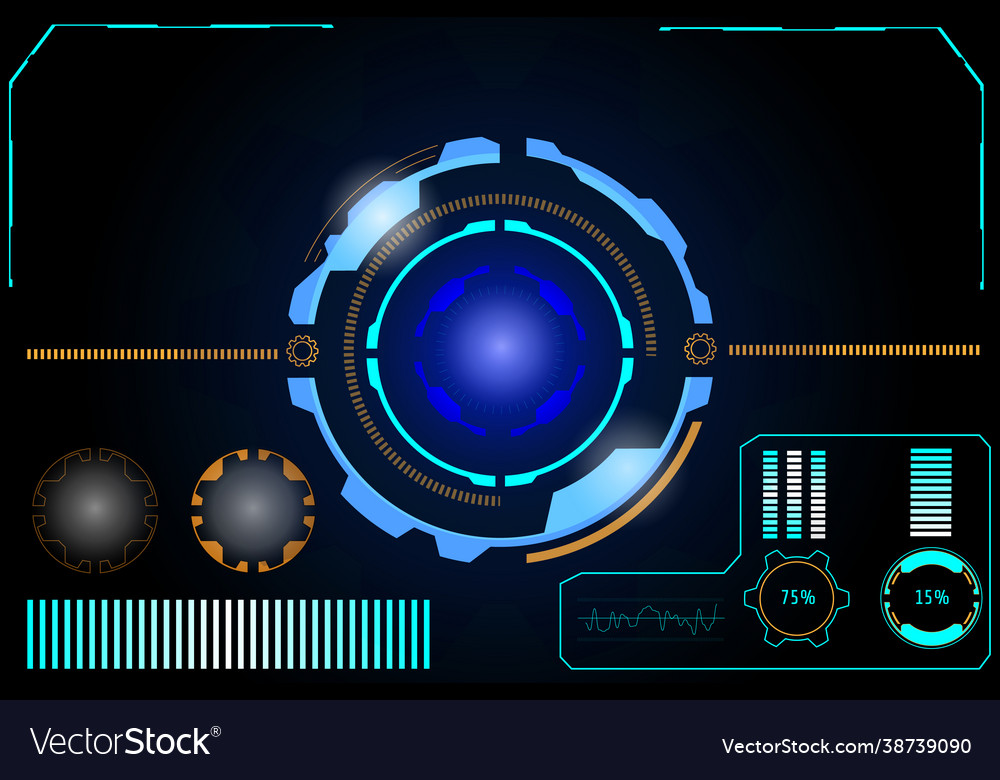 Hud futuristic user interface background