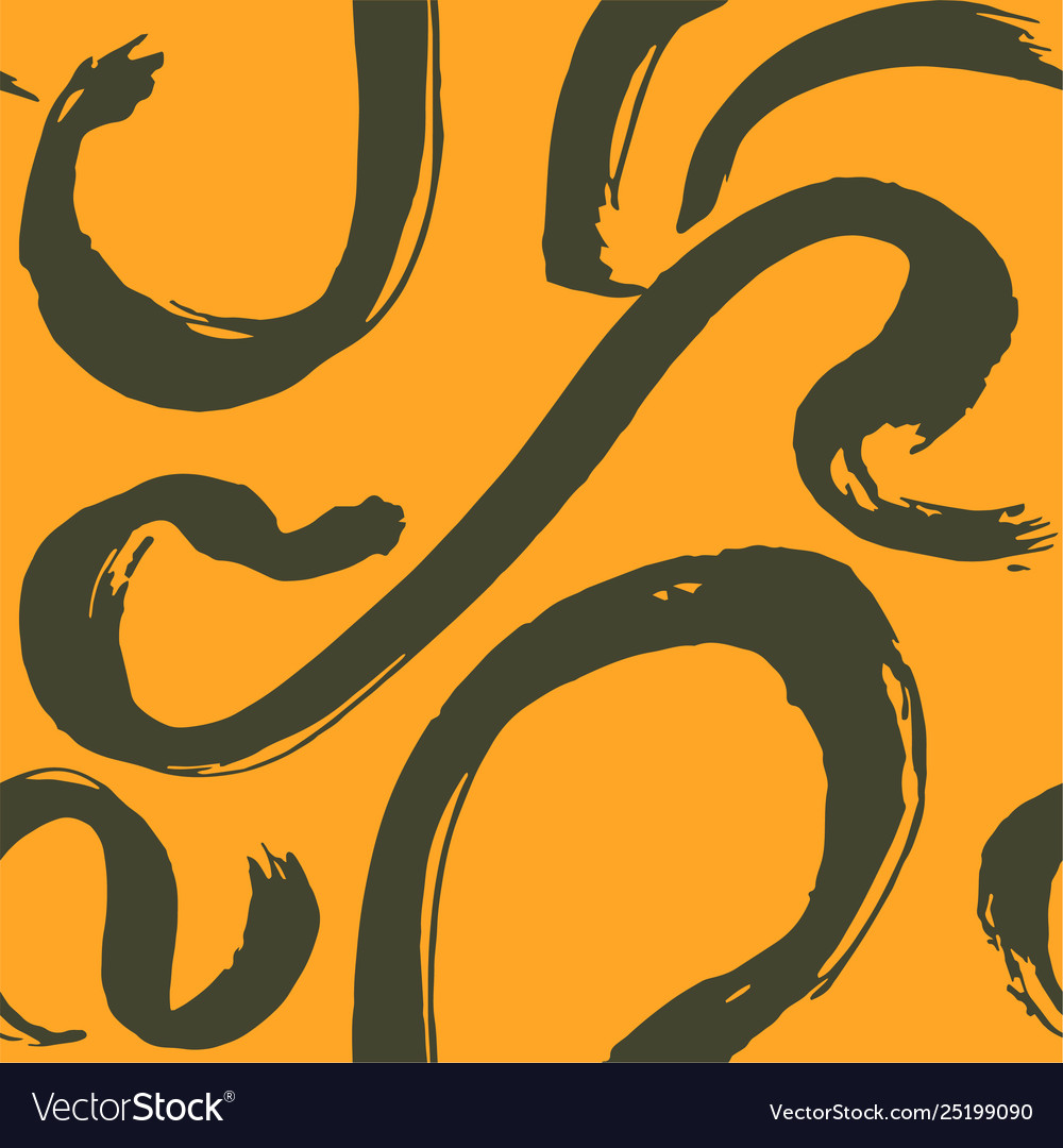 Seamless Grunge Texture With Hand Painted Vector Image
