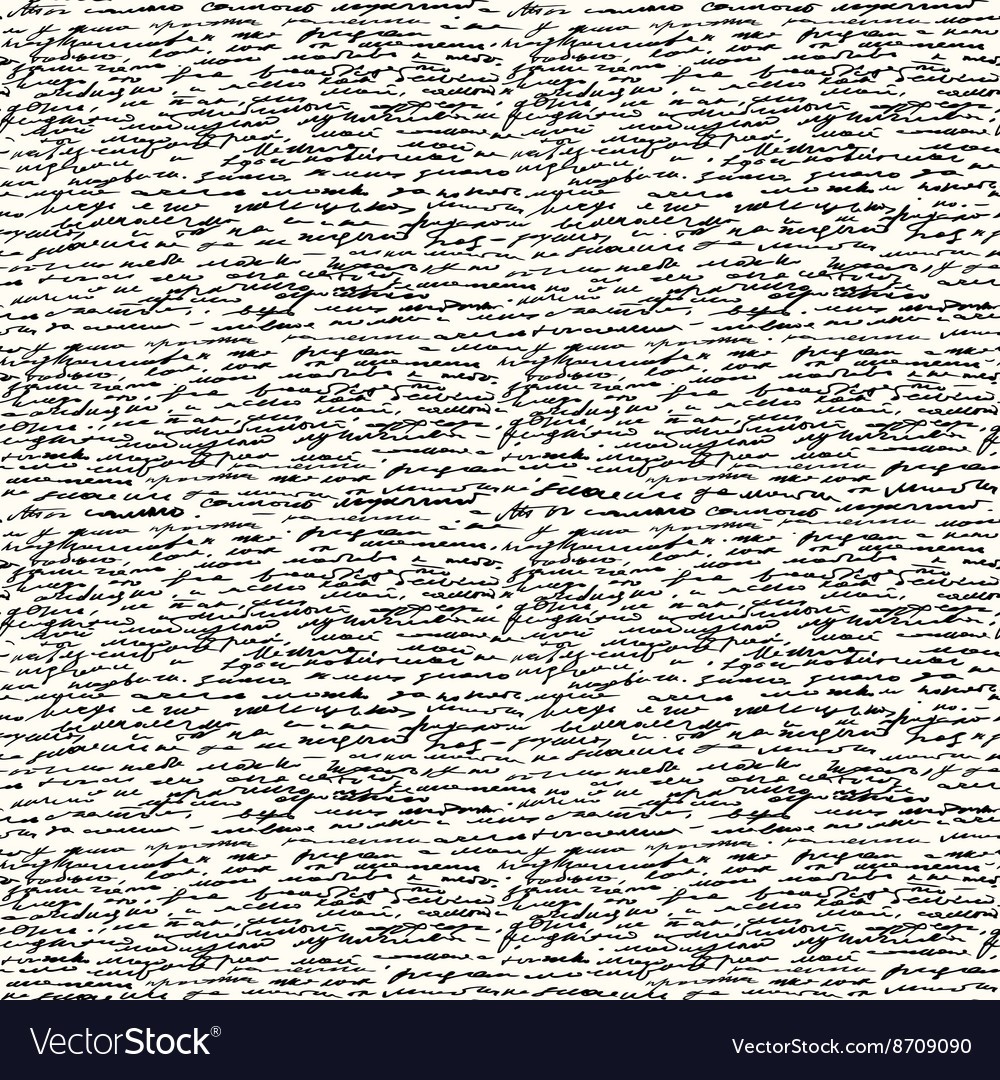 Seamless handwriting text