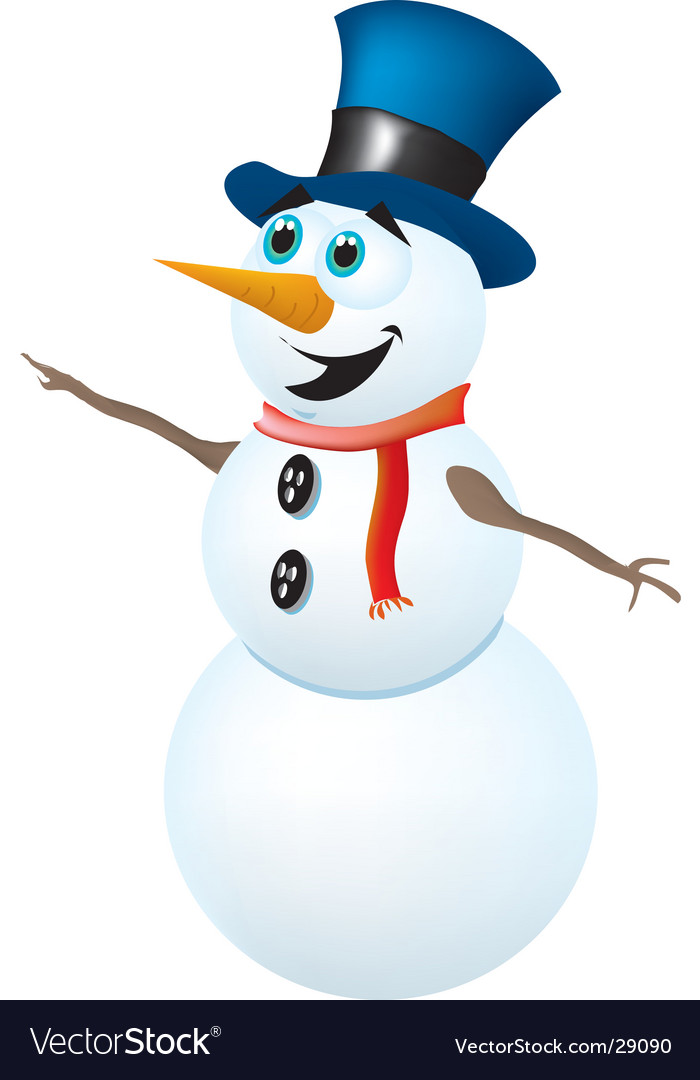 Download Snowman Royalty Free Vector Image - VectorStock