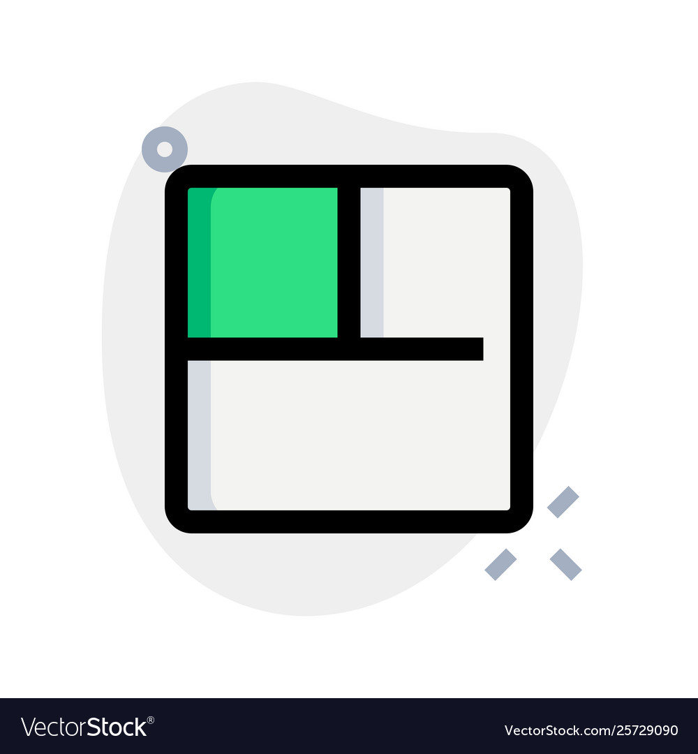 Three square shape slidebar grid split sections