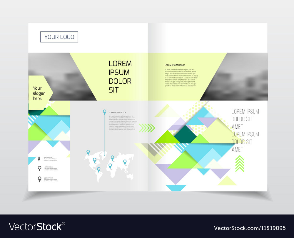 Annual report brochure with text a4 size c