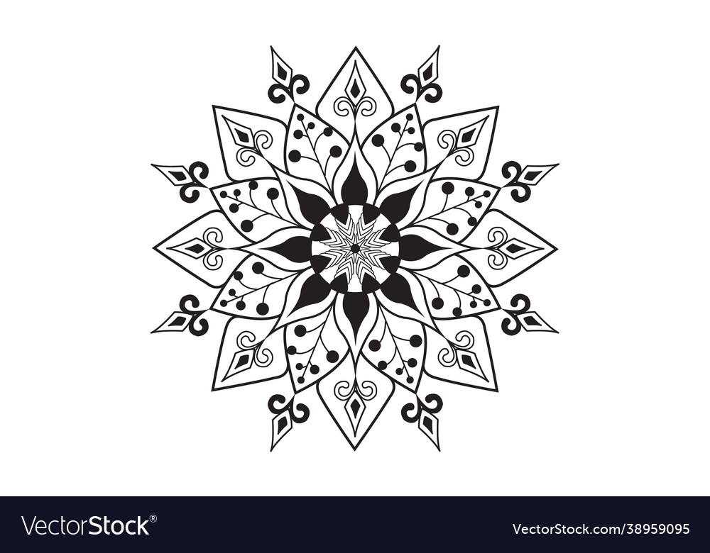 Circular pattern in form a mandala