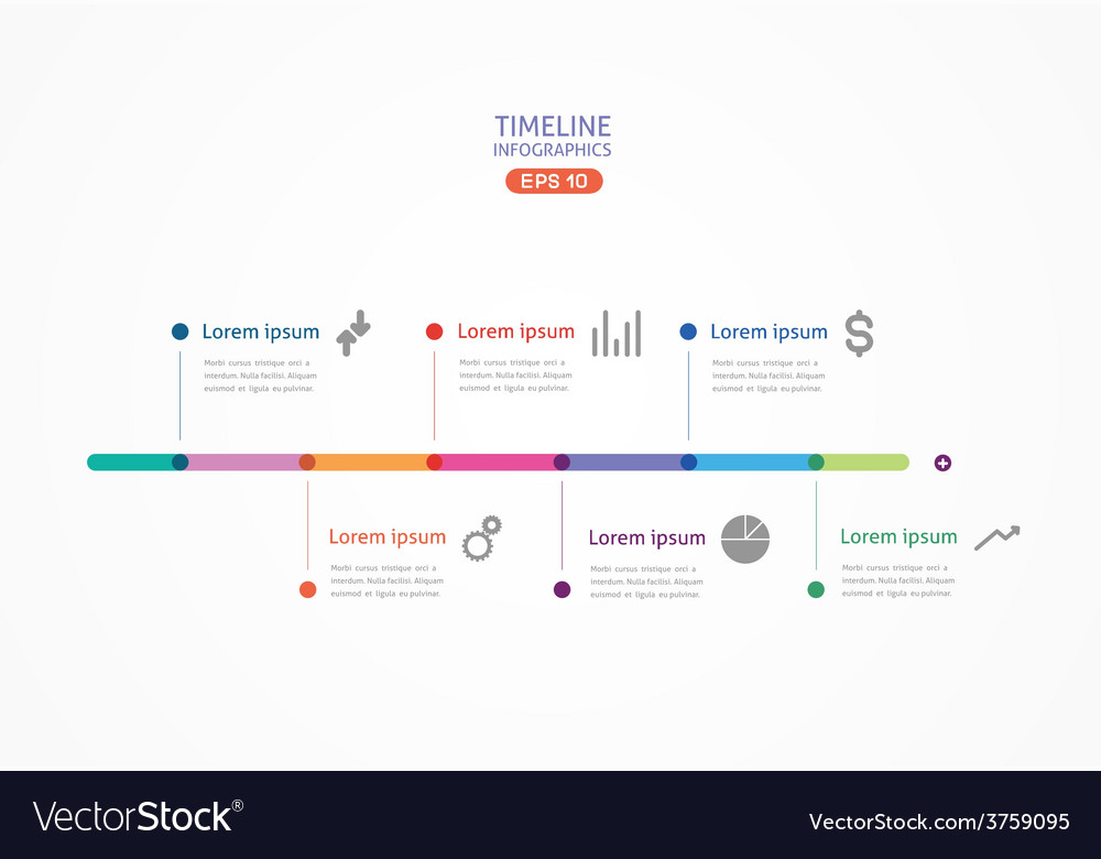Bunte Liniendiagramm mit Punkten