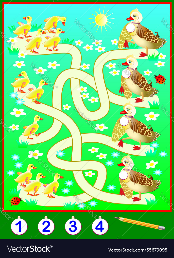 Exercises for children need to solve examples vector image Exercises for children need to solve examples