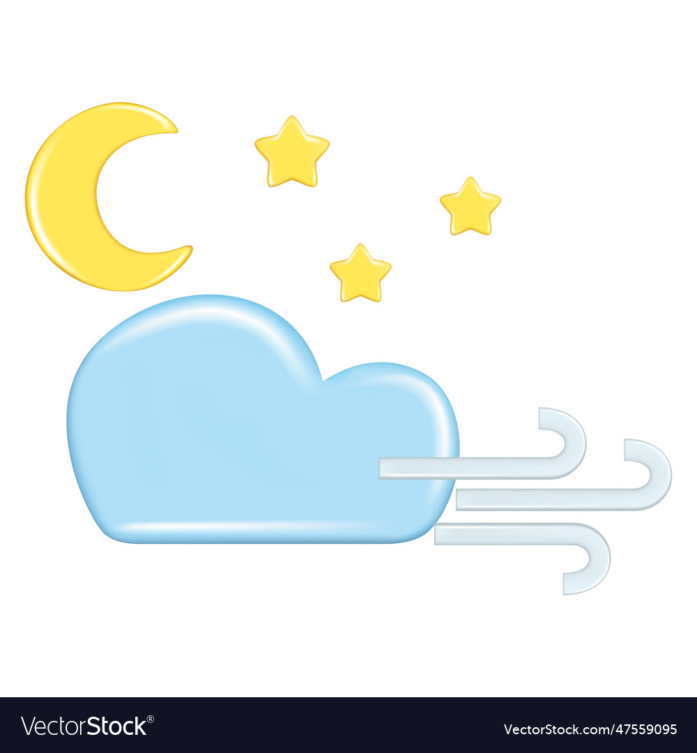 Realistic 3d design of weather forecast elements