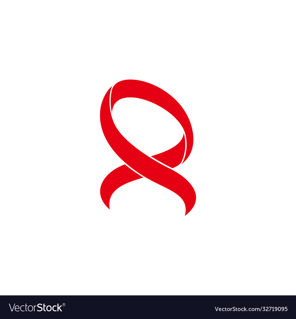 Red Band 3d Kurven Design passend für medizinische Versorgung vector image Red Band 3d Kurven Design passend für medizinische Versorgung