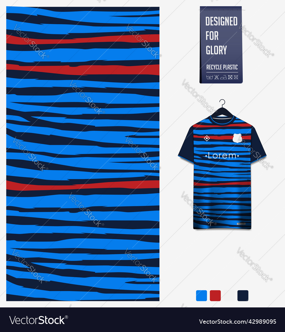 Soccer jersey pattern design zebra stripe Vector Image
