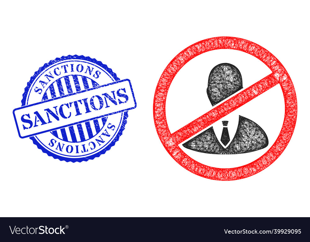 Textured sanctions badge and net stop boss mesh