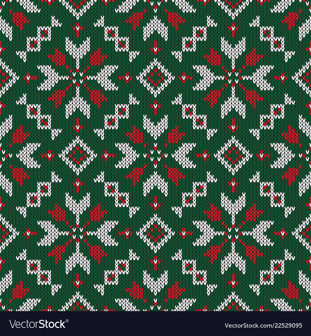 Winter gestrickte geometrische Muster