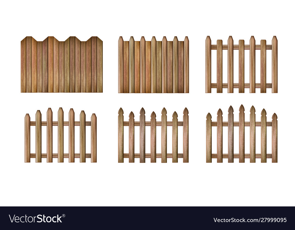 Wood fence vector image Wood fence
