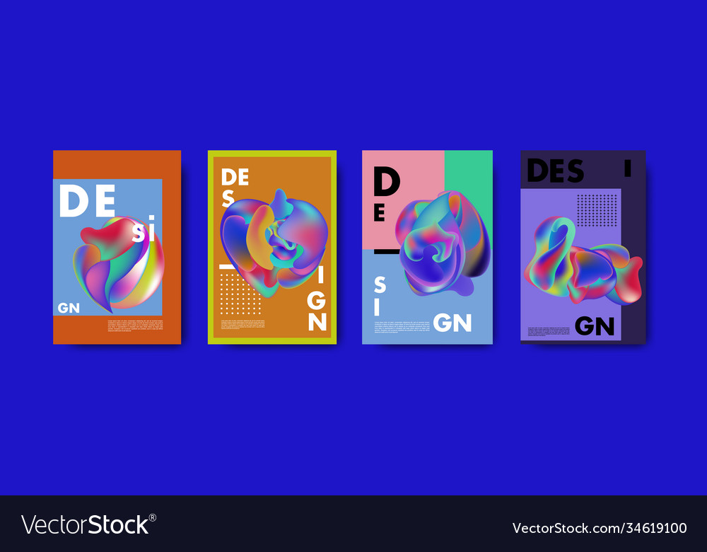 Abstract colorful liquid and fluid pattern Vector Image Abstract colorful liquid and fluid pattern