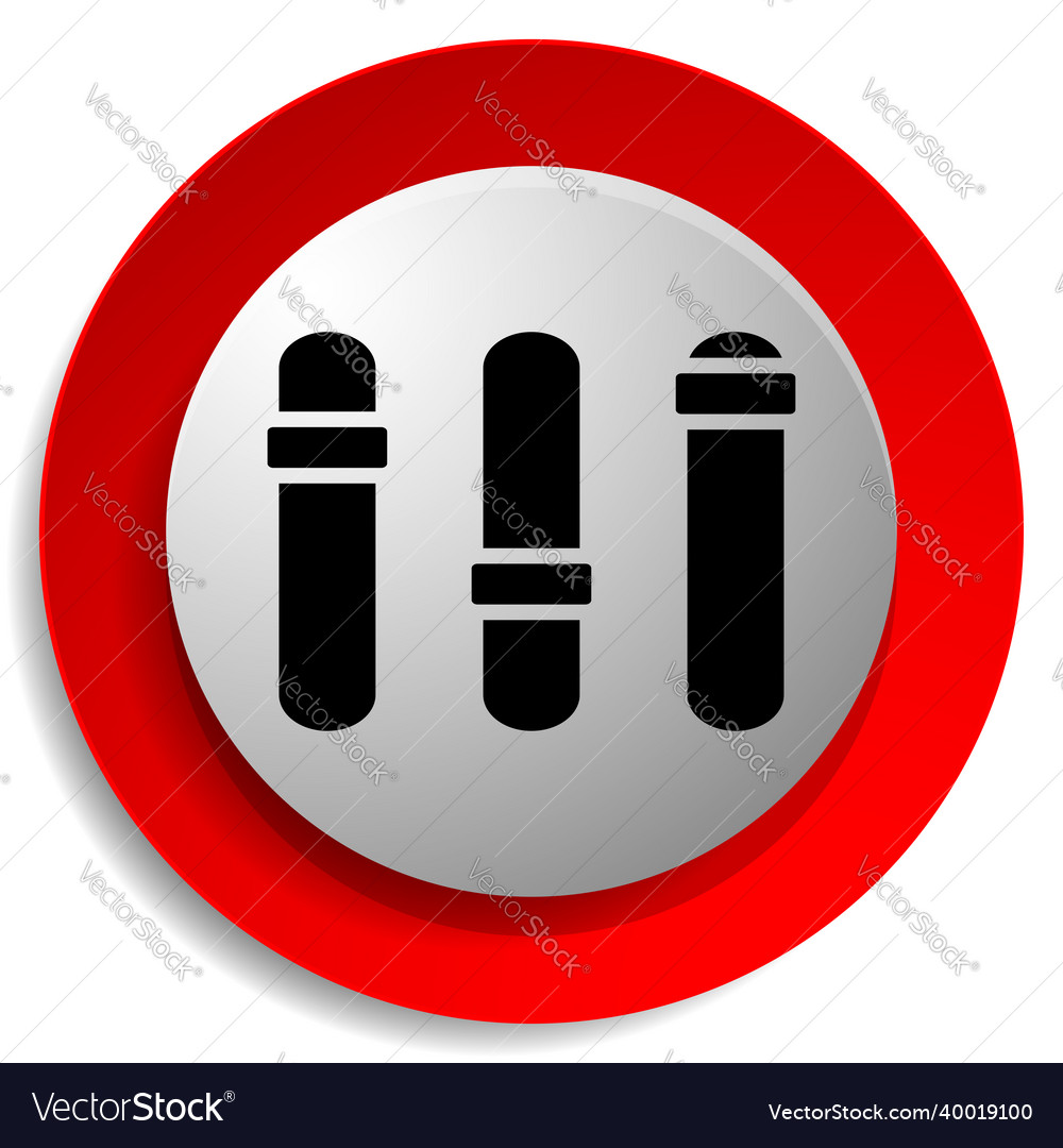 Adjuster slider tuner fader bars with levers knobs vector image Adjuster slider tuner fader bars with levers knobs