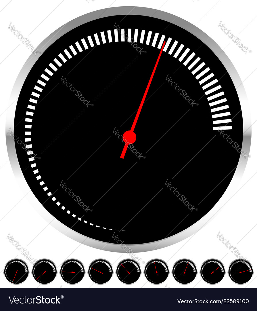 Circular Dial Gauge Template