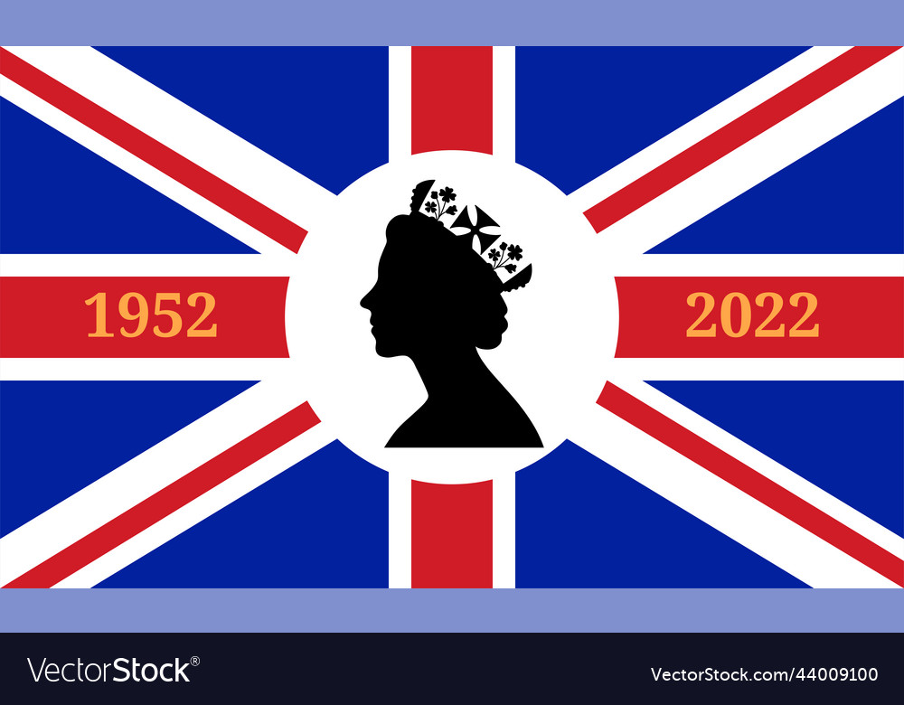 Death queen elizabeth side profile of young Vector Image