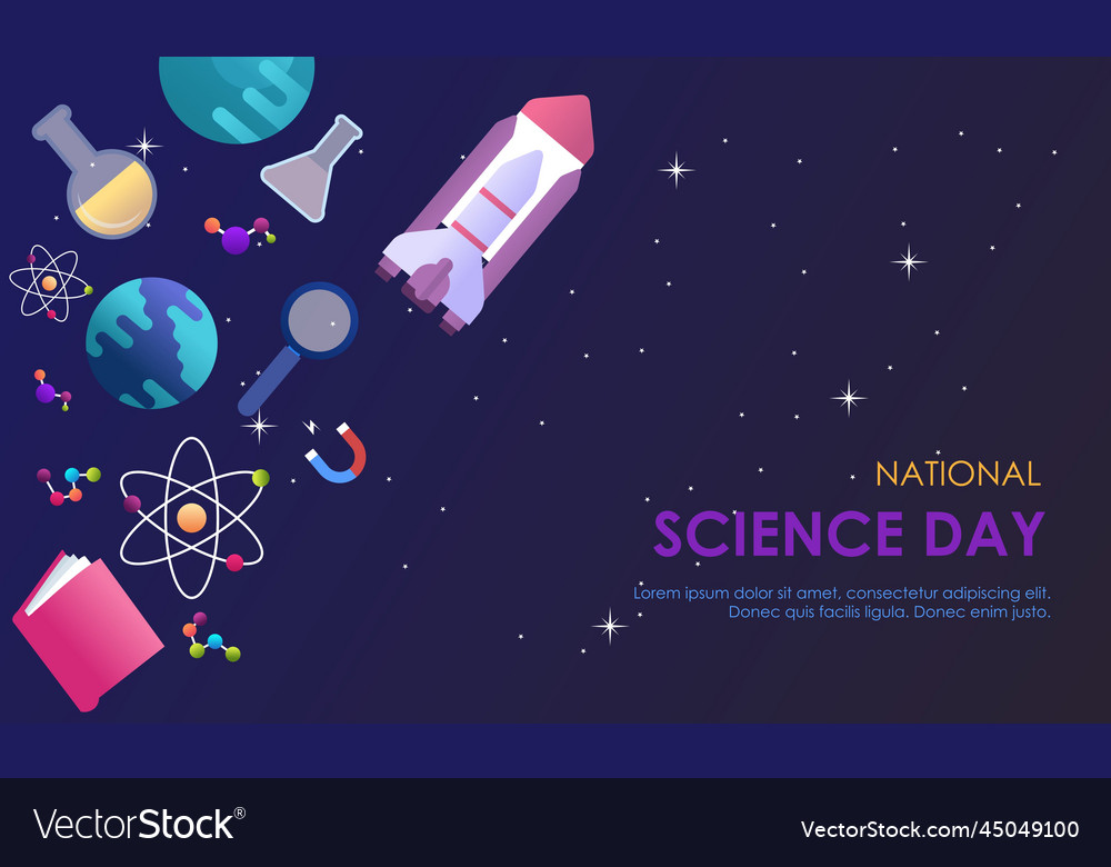 Gradient science twitch background design template