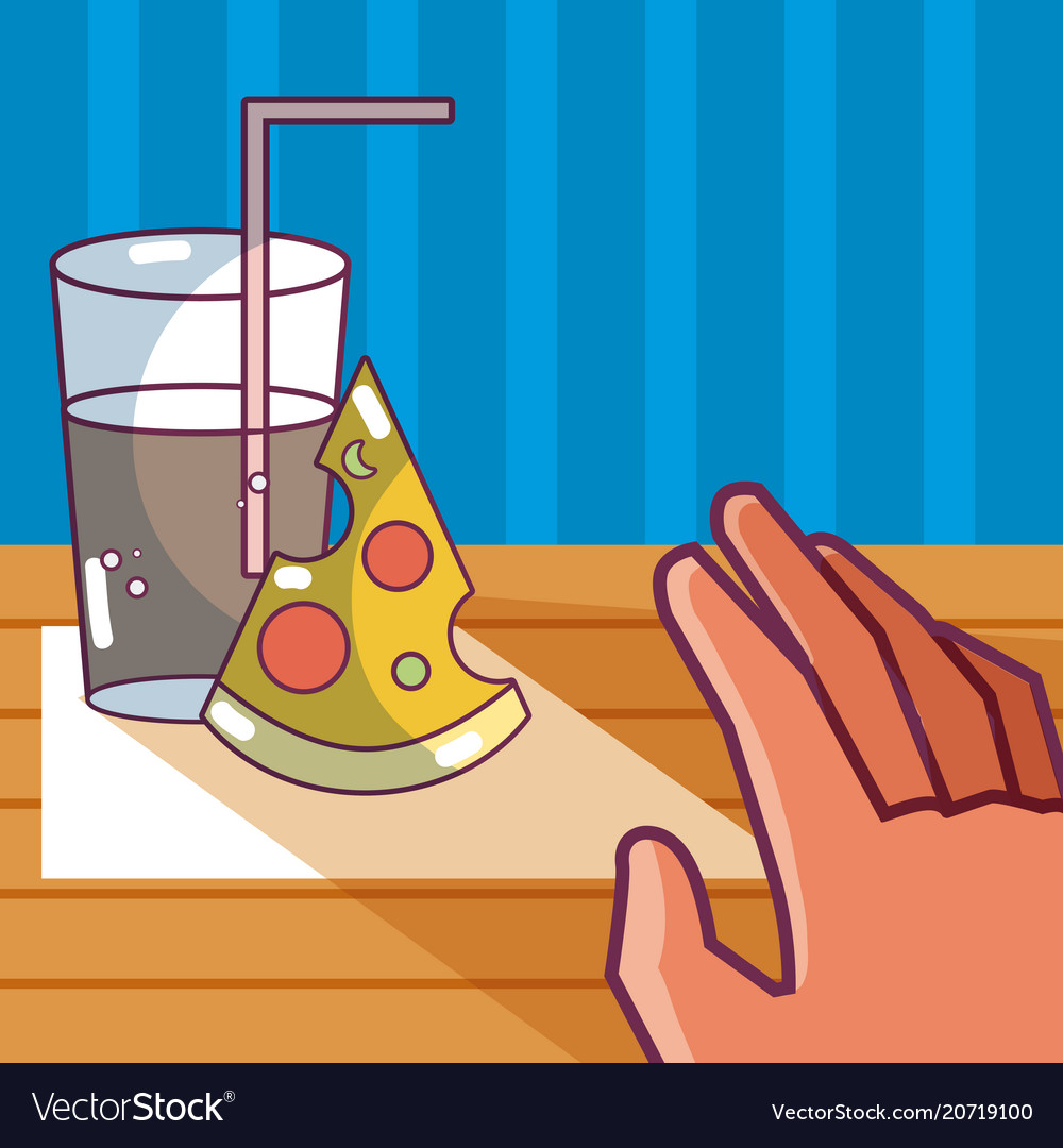 Pizza and soda