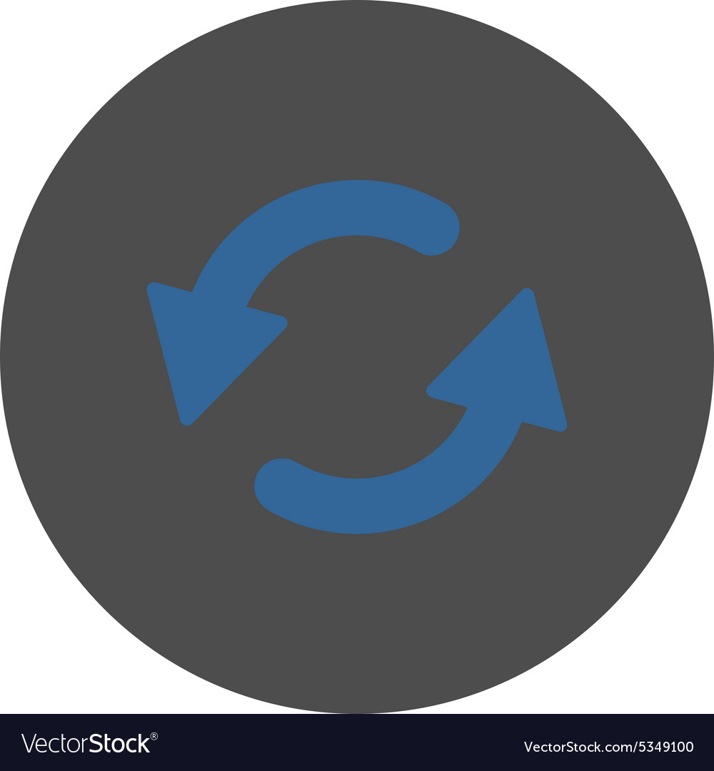 Refresh ccw flat cobalt and gray colors round