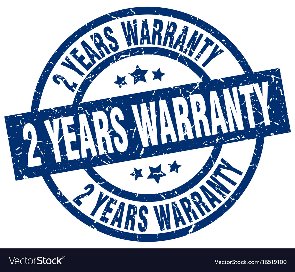 Two Year Warranty Grunge Stamp