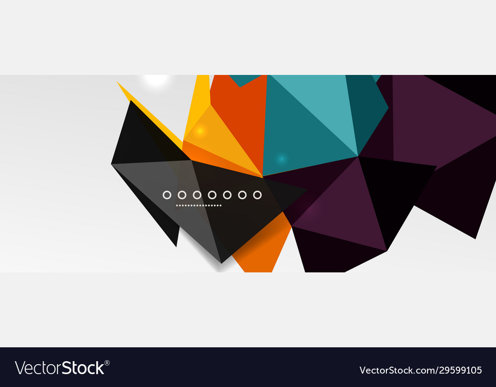 Abstract background - trendy low poly triangle