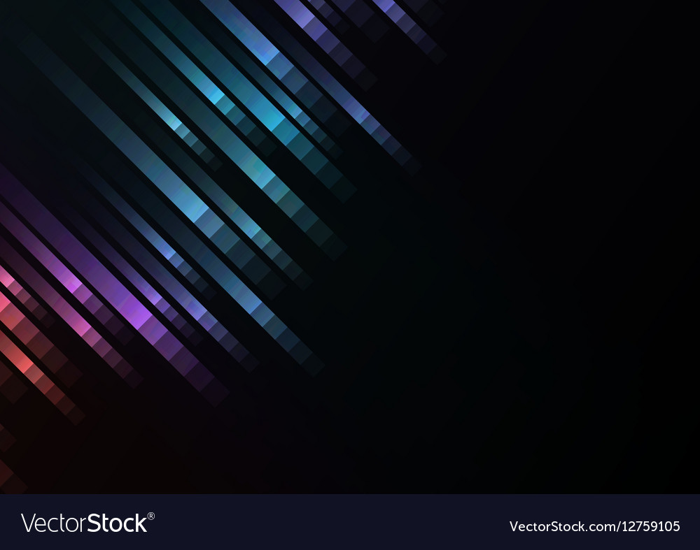 Abstract pixel speed racer corner background