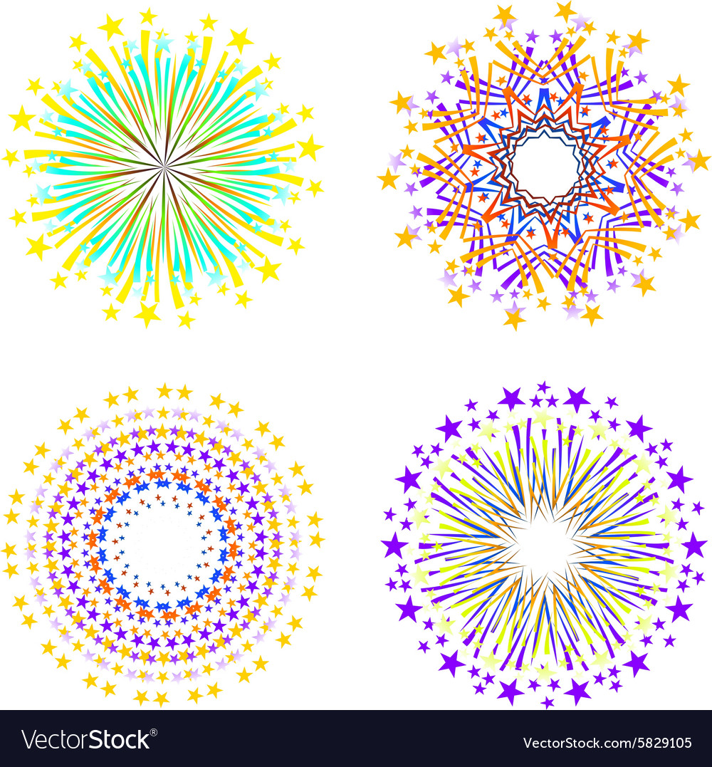 Background design with abstract fireworks