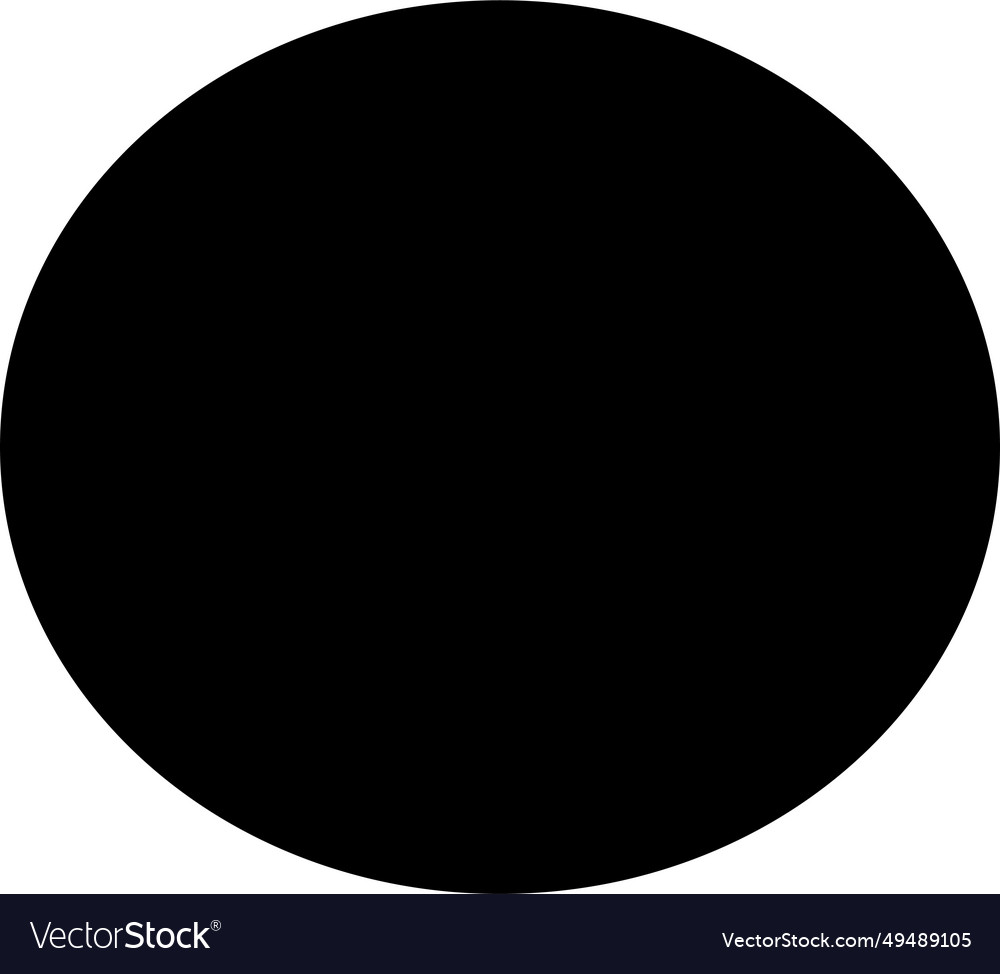 Blotch shape black flat random abstract liquid