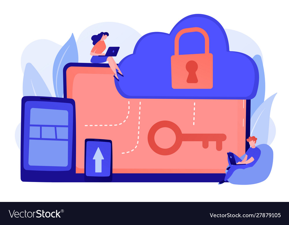 Cloud computing security concept