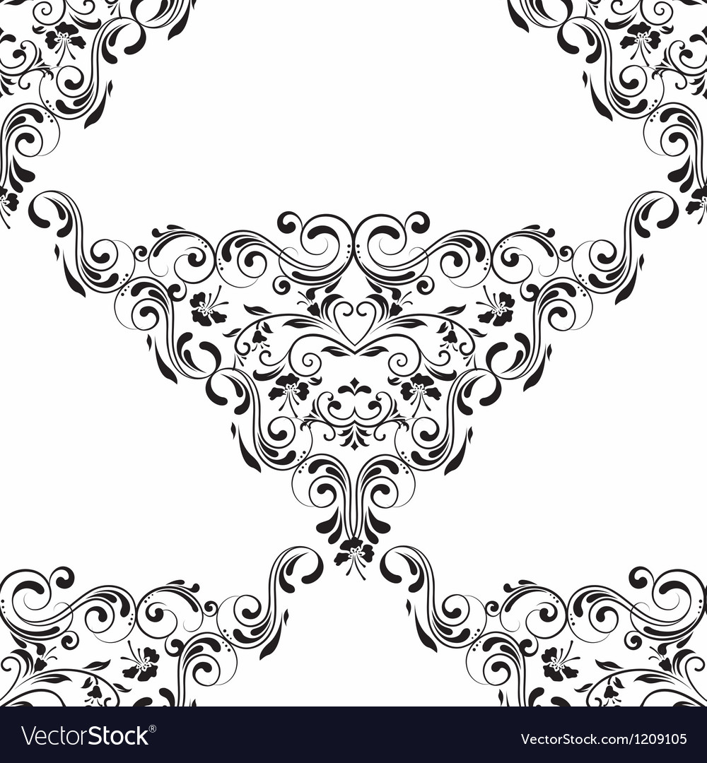 Damask seamless pattern