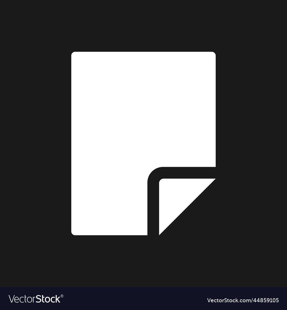 Document dark mode glyph ui icon