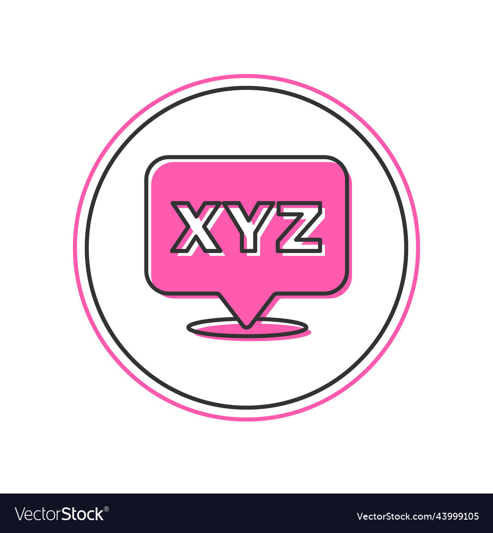 Filled outline xyz coordinate system icon Vector Image Filled outline xyz coordinate system icon