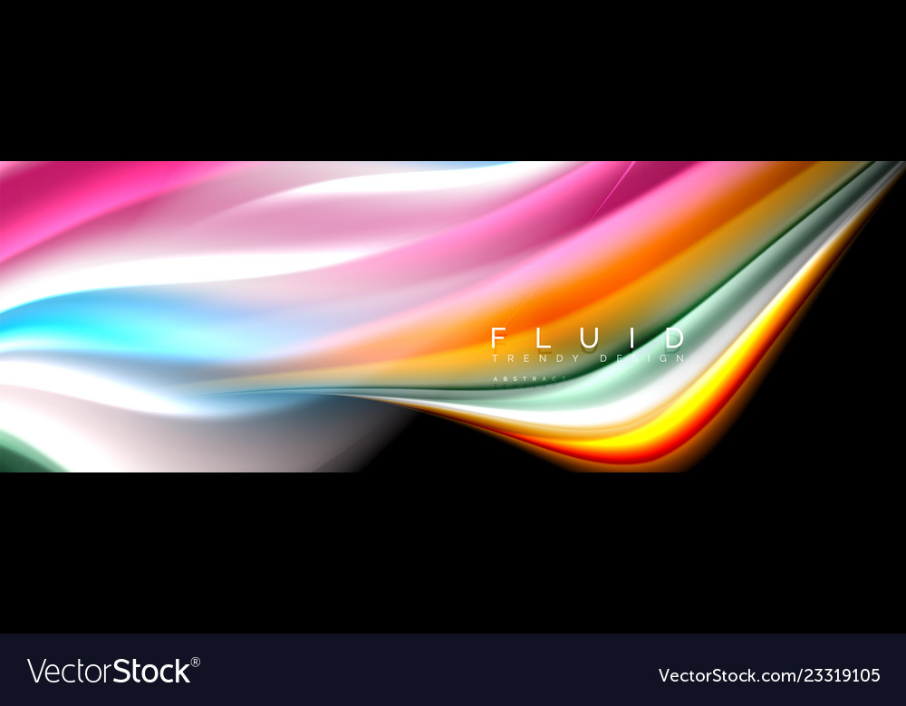 Fluid wave line background or pattern geometric vector image Fluid wave line background or pattern geometric