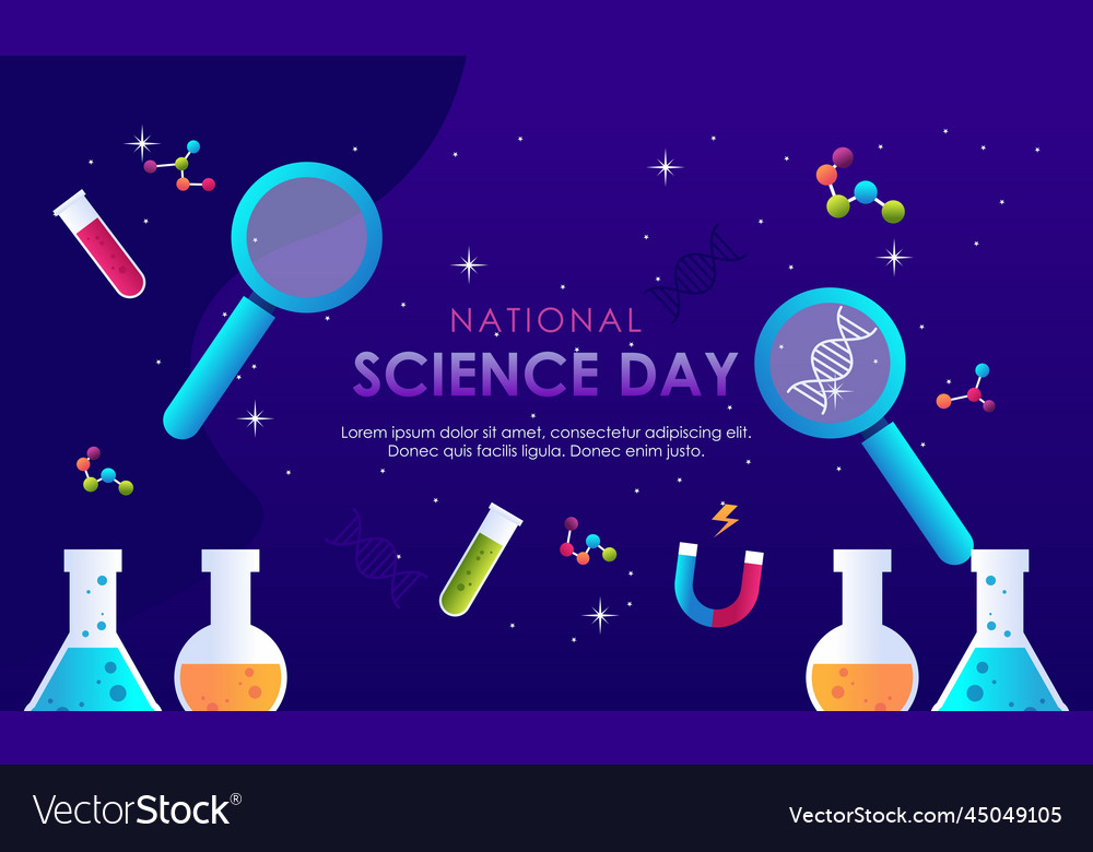 Gradient science twitch background design template