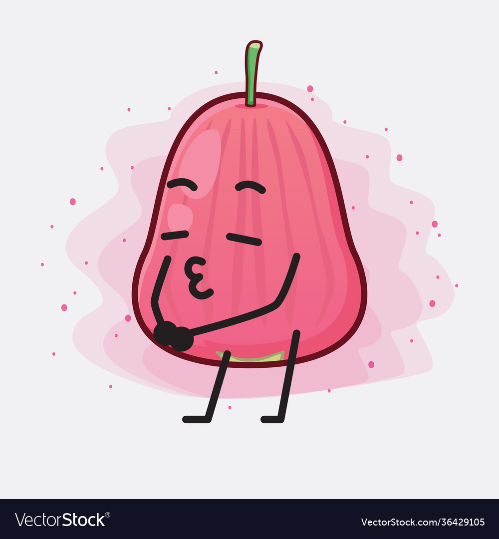 Java apple fruit cute character with simple face