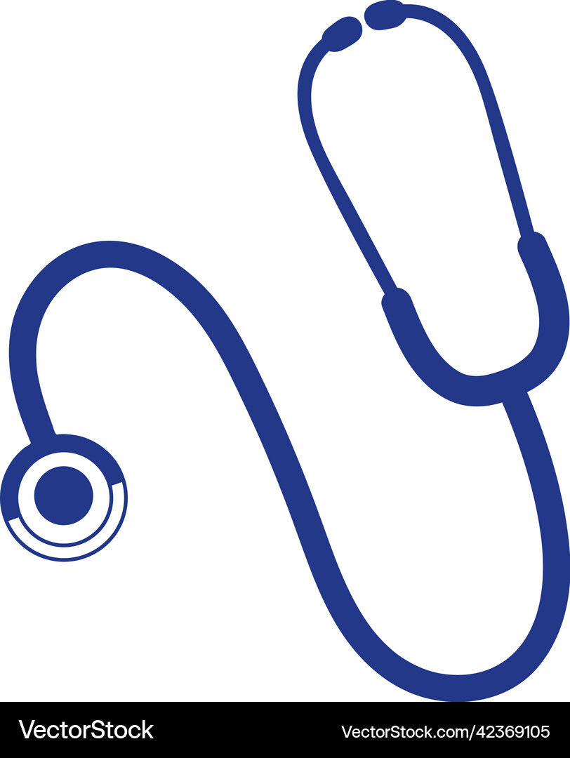 Medical stethoscope equipment Royalty Free Vector Image