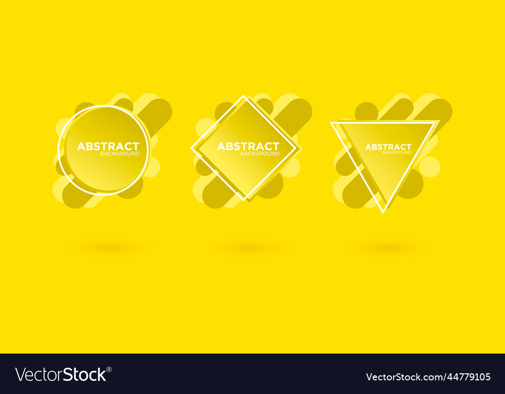 Set of modern abstract banner background