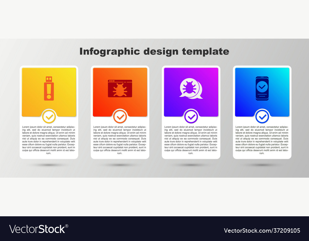 Set usb flash drive system bug and smartphone vector image Set usb flash drive system bug and smartphone