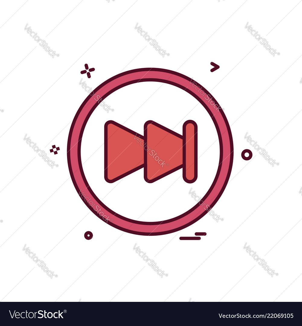 User interface button icon design vector image User interface button icon design