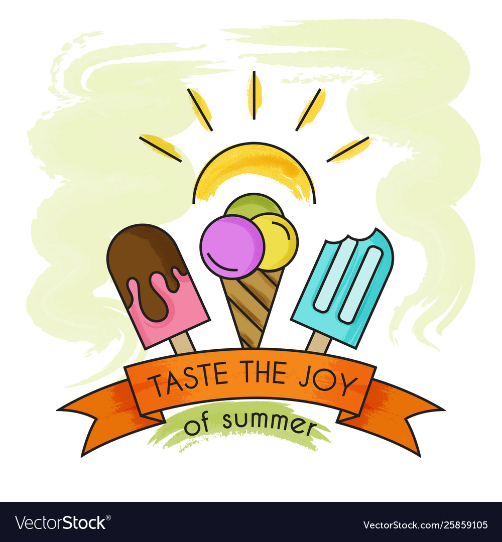 Aquarell Sommer Urlaub Poster Banner
