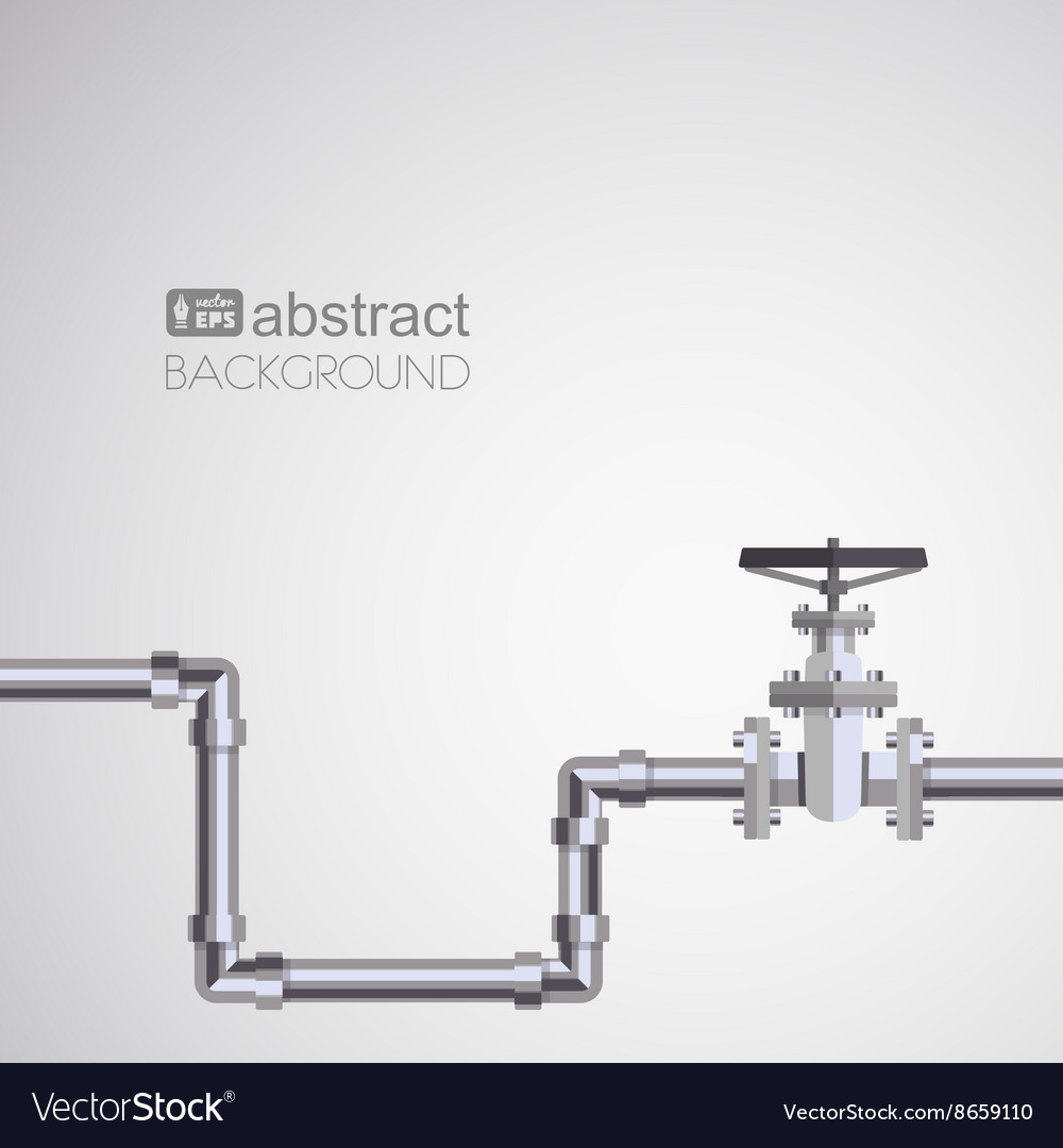 Abstract background with flat designed pipeline