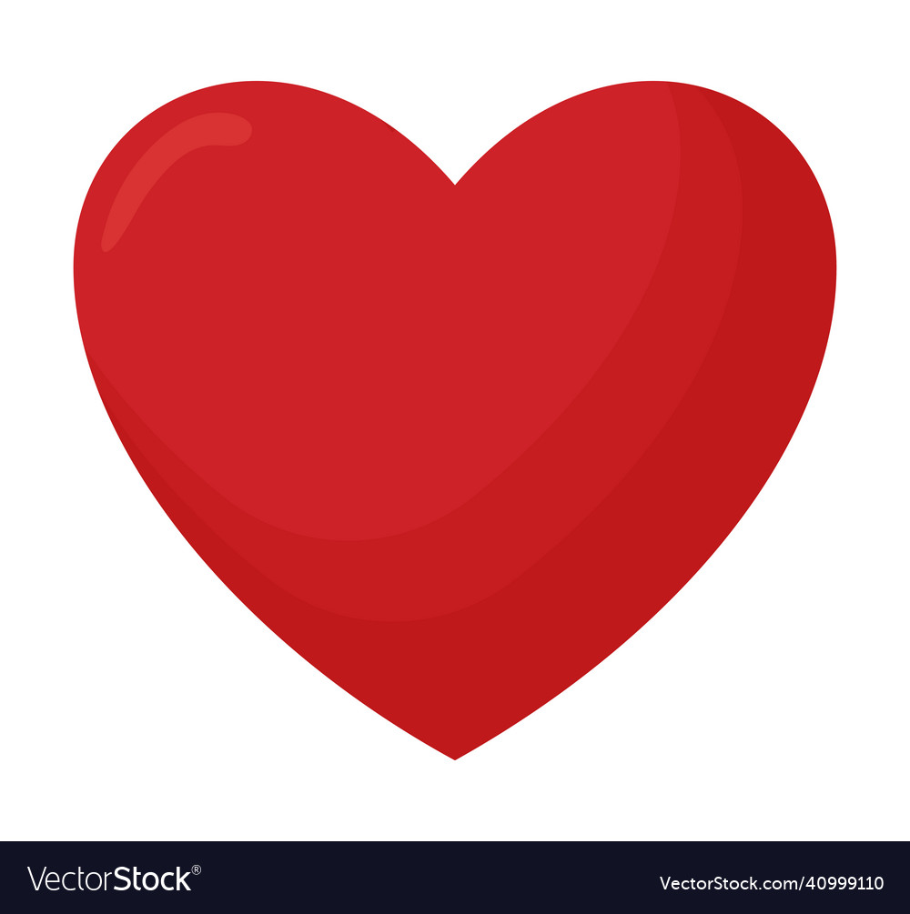 Big red heart Royalty Free Vector Image - VectorStock