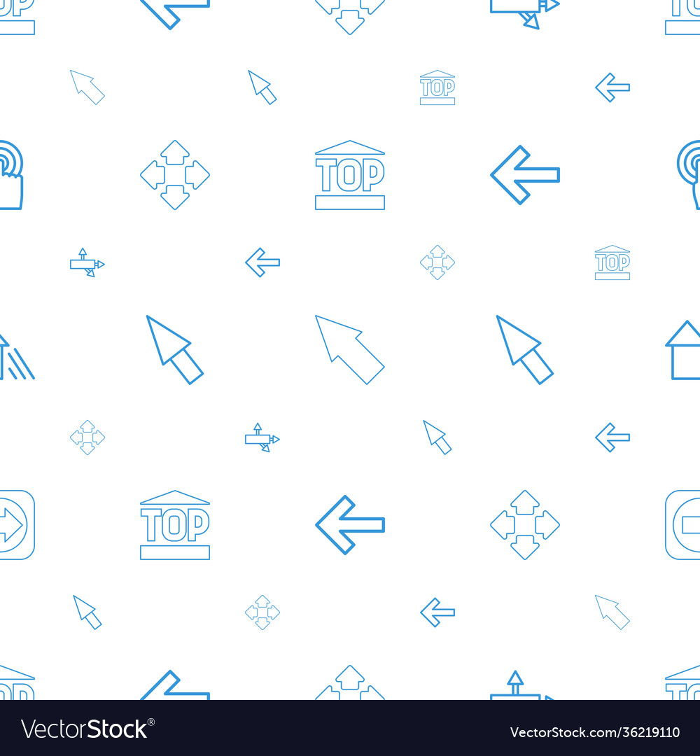 Cursor icons pattern seamless white background