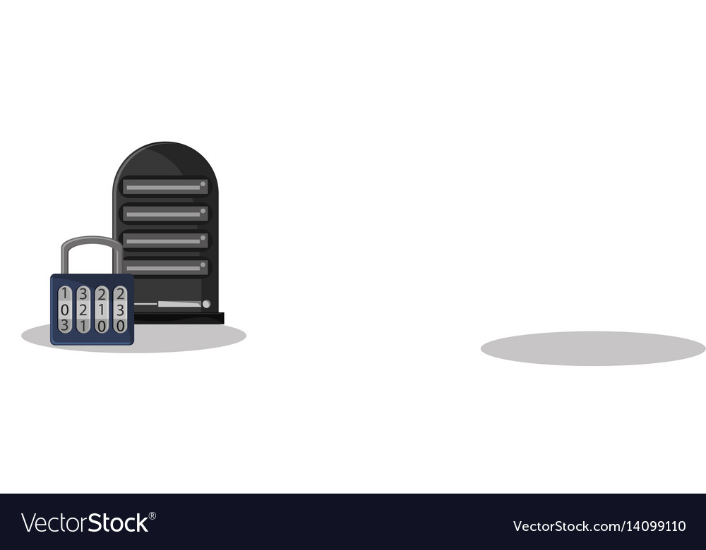 Cyber security data server padlock system