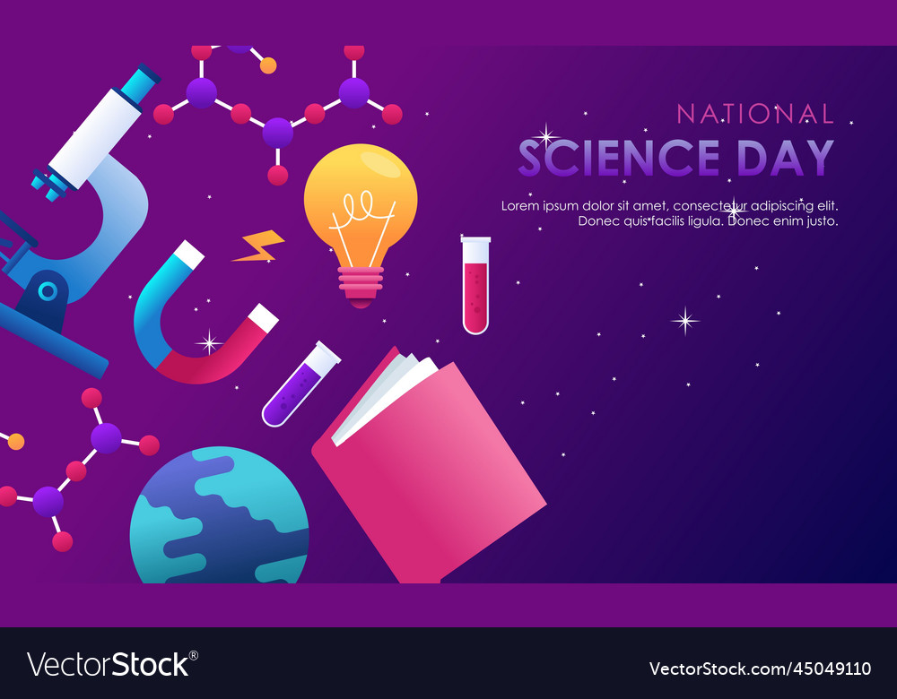 Gradient science twitch background design template vector image Gradient science twitch background design template