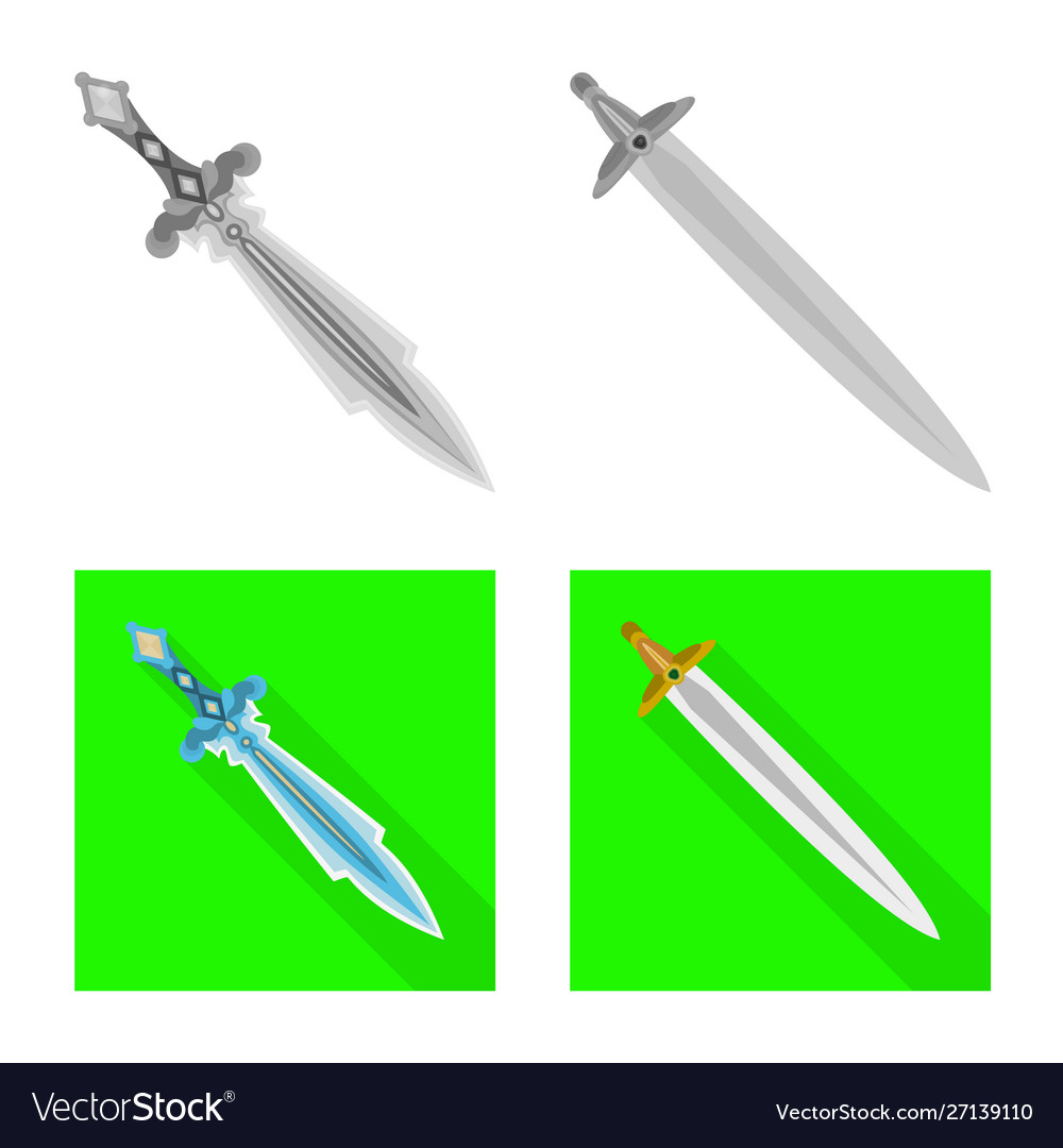 Isolated object game and armor symbol set