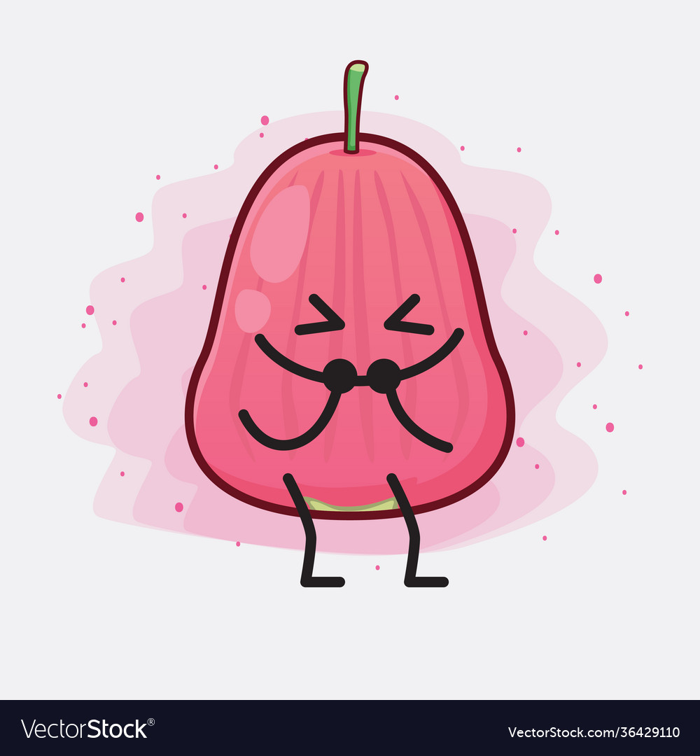 Java apple fruit cute character with simple face