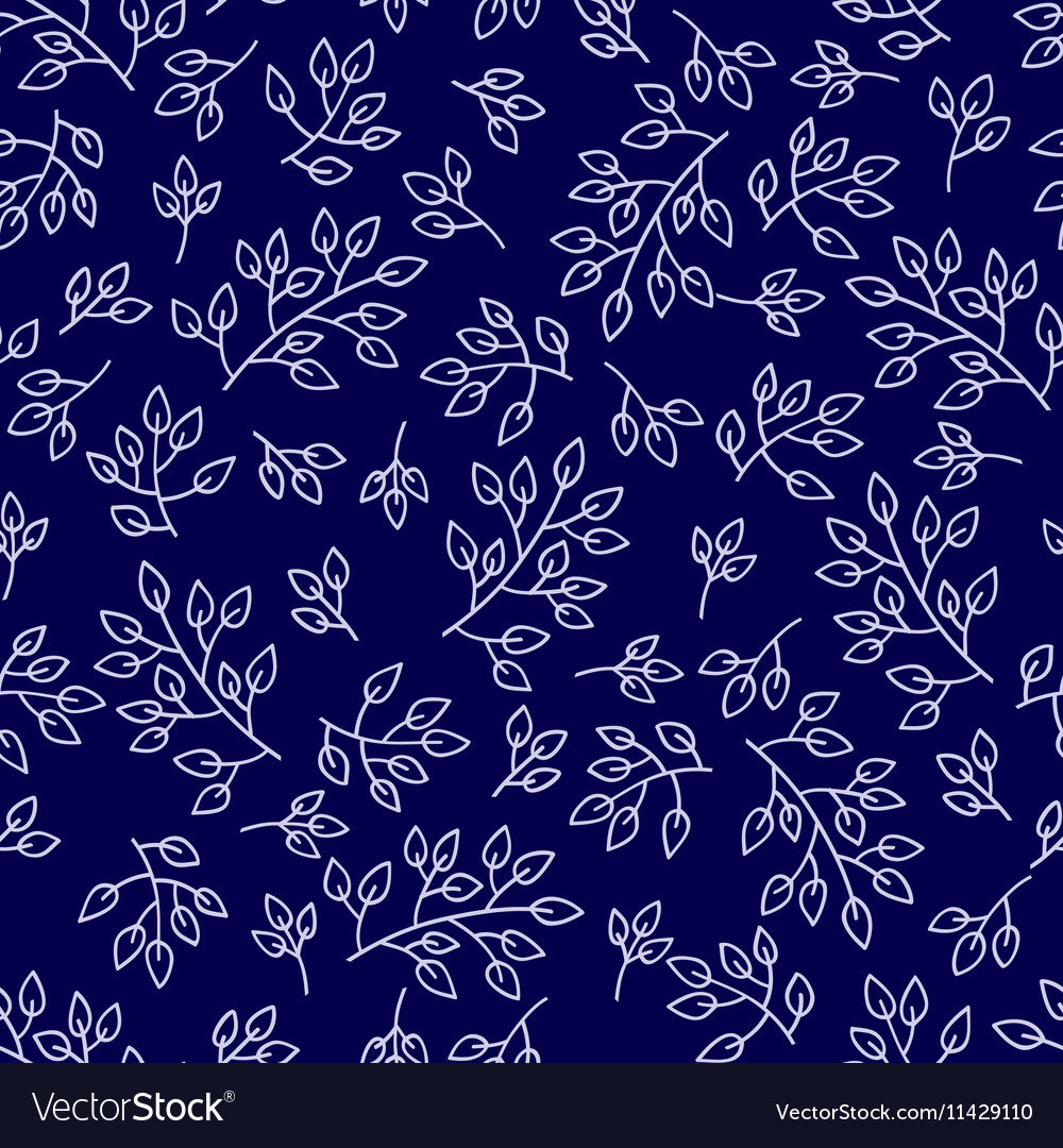 Leaves seamless pattern set