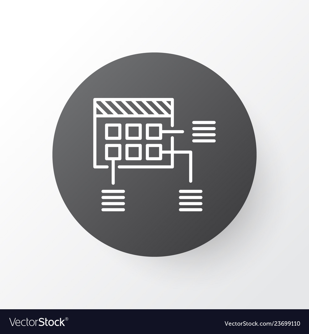 Project planning icon symbol premium quality