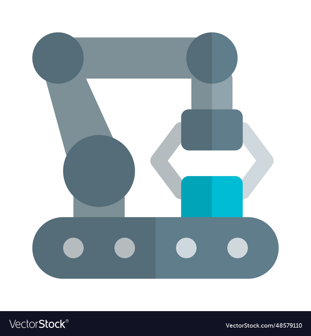 Robotic arm with automation for repeated tasks Vector Image