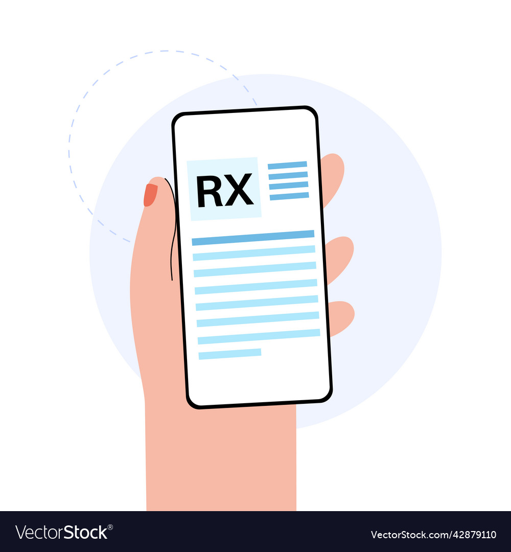 Rx form template vector image Rx form template